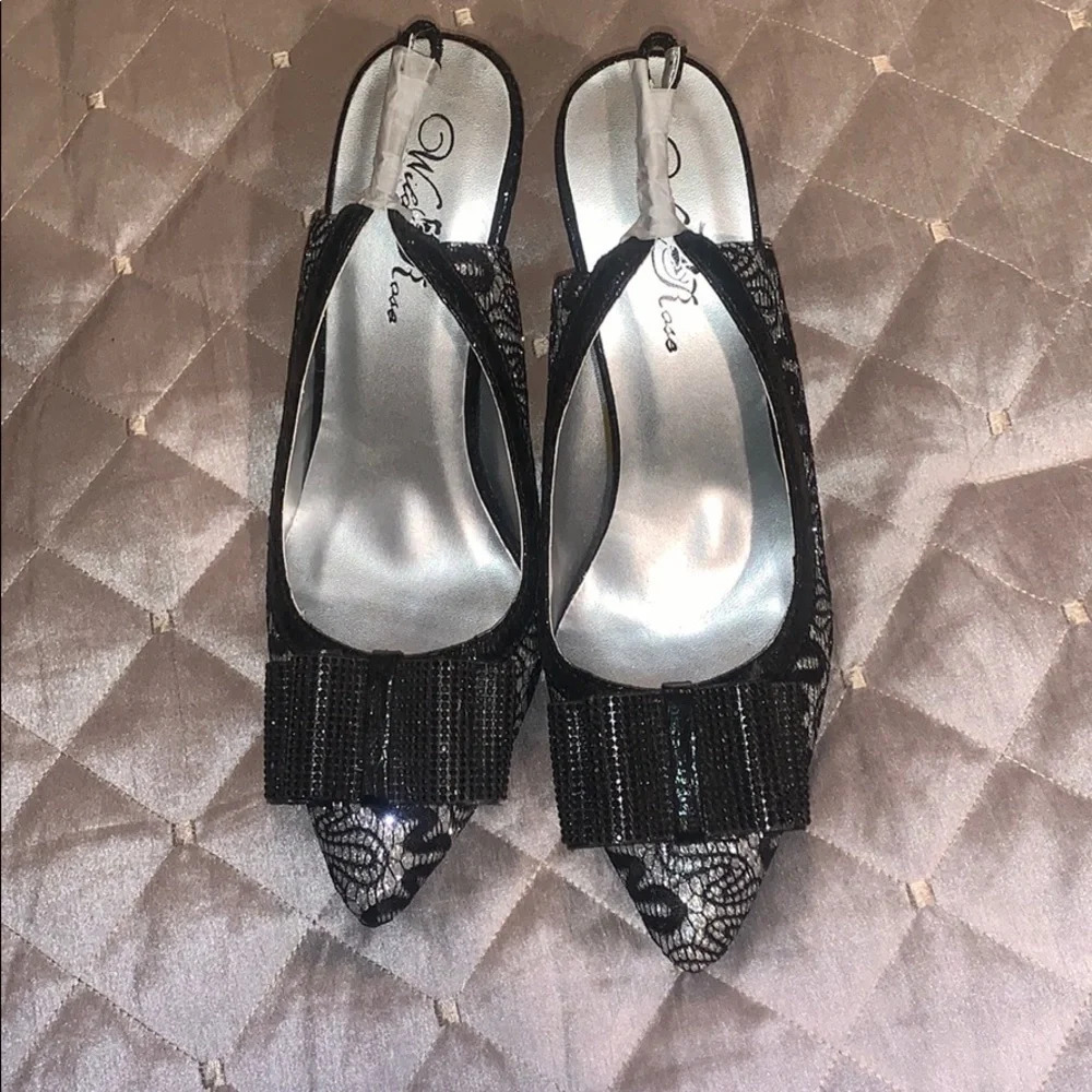 High heeled shoes